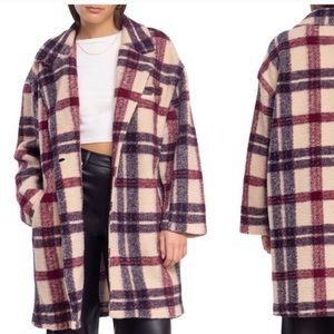 BLANK NYC COAT - oversized PLAID **** SIZE SMALL